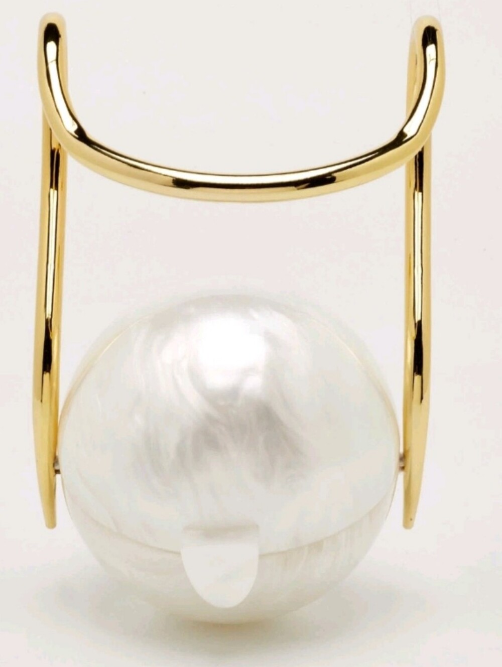Cult Gaia Pearl Ivory Acrylic Bag